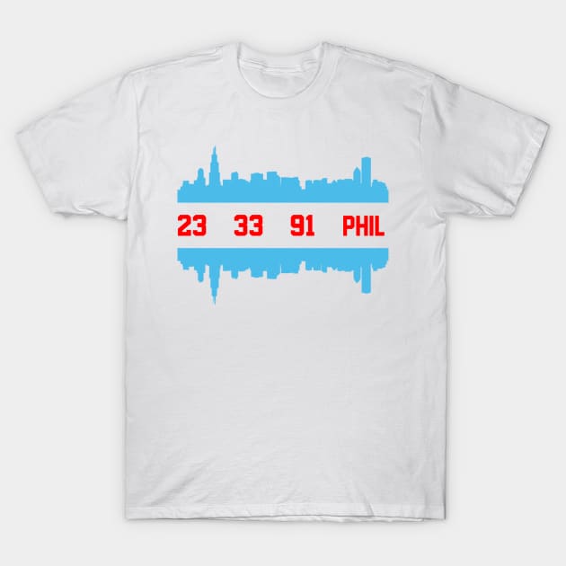 Chicago (Bulls) Flag -- Jordan/Pippen/Rodman/Jackson T-Shirt by 90s Bulls Shirts